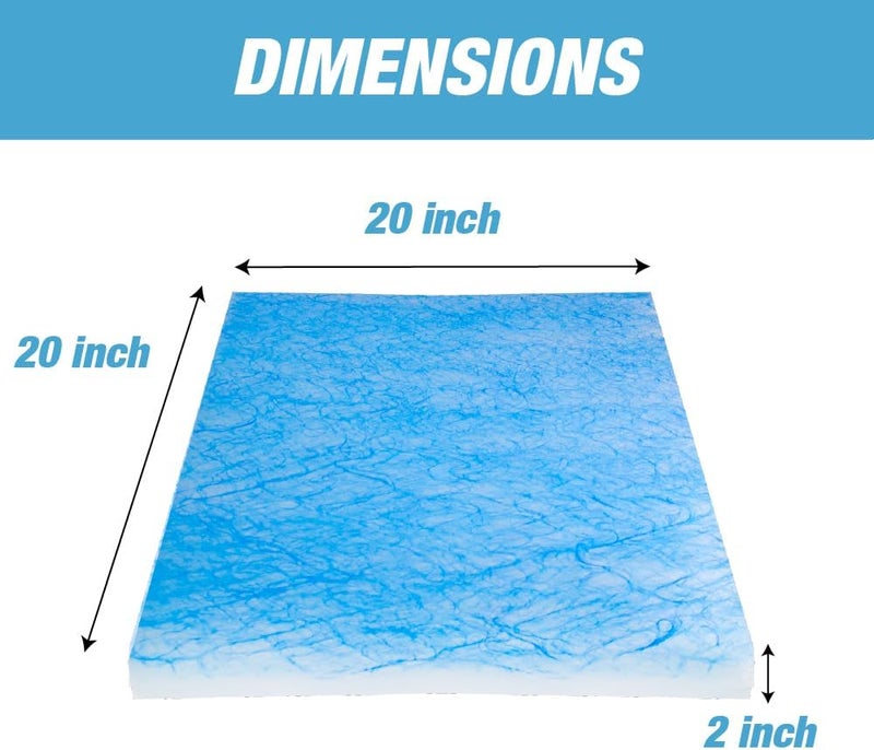 LAUCO Paint Spray Booth Exhaust Filter Pad 20" x 20" x 2", 18 Gram Fiberglass Paint Arrestors - Captures Traps Overspray Paint Particles in Auto Car Autobody Refinish Booths (100)- 26450 - Image 3